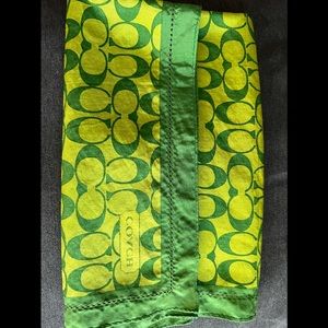 Coach scarf monogram print
